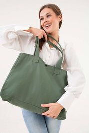 Zoozie Bags Bolsa de Lona Verde